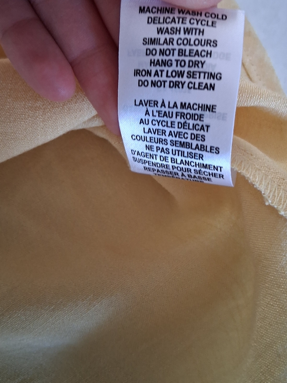RACHEL Rachel Roy/ Light Yellow Rayon Blend/ Capped Sleeve Top/ Size US M - Picture 8 of 10